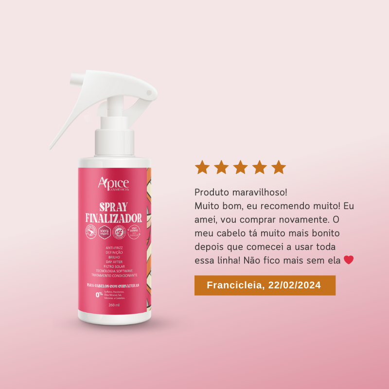 Kit Cachos Finalizadores - Mousse, Gelatina Ativadora, Ativador e Modelador e Spray Finalizador