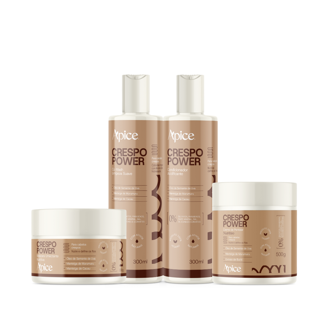 Kit Crespo Power - Co Wash, Condicionador, Máscara e Creme de Pentear (4 ITENS) - Image 1