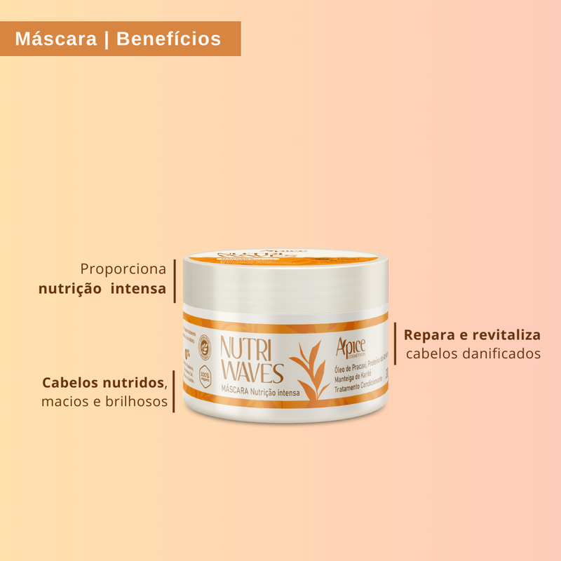 Máscara Nutri Waves Nutrição Intensa 300G - Tratamento Condicionante